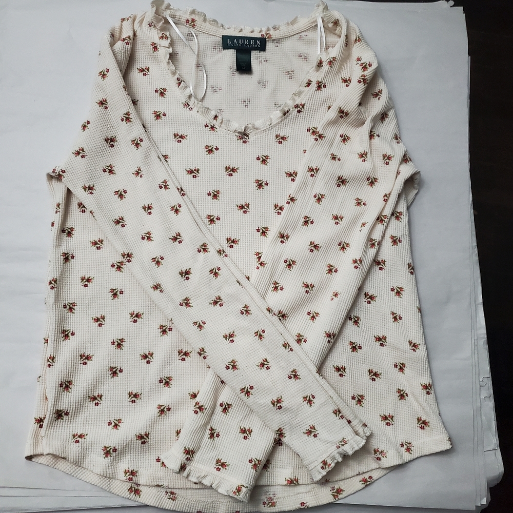 Lauren Ralph Lauren long sleeve patterned shirt, M